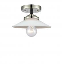Innovations Lighting 284-1C-BPN-G1-LED - Halophane 1 Light Semi-Flush Mount