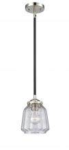 Innovations Lighting 284-1S-BPN-G142 - Chatham - 1 Light - 7 inch - Black Polished Nickel - Stem hung - Mini Pendant