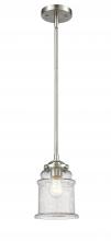 Innovations Lighting 284-1S-SN-G184 - Canton - 1 Light - 6 inch - Brushed Satin Nickel - Stem hung - Mini Pendant