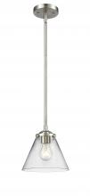 Innovations Lighting 284-1S-SN-G42 - Cone - 1 Light - 8 inch - Brushed Satin Nickel - Stem hung - Mini Pendant
