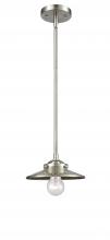 Innovations Lighting 284-1S-SN-M2-SN - Railroad - 1 Light - 8 inch - Brushed Satin Nickel - Stem hung - Mini Pendant