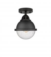 Innovations Lighting 288-1C-BK-HFS-64-BK - Hampden - 1 Light - 7 inch - Matte Black - Semi-Flush Mount