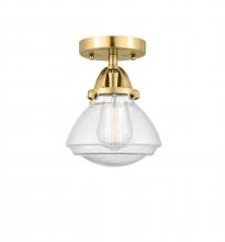 Innovations Lighting 288-1C-SG-G324 - Olean - 1 Light - 7 inch - Satin Gold - Semi-Flush Mount