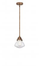 Innovations Lighting 288-1S-AC-G324 - Olean - 1 Light - 7 inch - Antique Copper - Stem hung - Mini Pendant