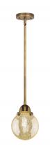 Innovations Lighting 288-1S-BB-G208-6 - Beacon - 1 Light - 6 inch - Brushed Brass - Stem hung - Mini Pendant
