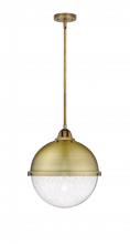 Innovations Lighting 288-1S-BB-HFS-124-BB-LED - Hampden - 1 Light - 13 inch - Brushed Brass - Stem hung - Pendant