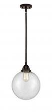 Innovations Lighting 288-1S-OB-G204-10 - Beacon - 1 Light - 10 inch - Oil Rubbed Bronze - Stem hung - Mini Pendant