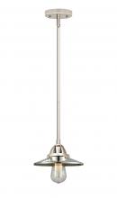Innovations Lighting 288-1S-PN-M1-PN - Railroad - 1 Light - 8 inch - Polished Nickel - Stem hung - Mini Pendant