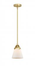 Innovations Lighting 288-1S-SG-G61 - Cone - 1 Light - 6 inch - Satin Gold - Stem hung - Mini Pendant