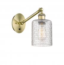 Innovations Lighting 317-1W-AB-G112C-5CL - Cobbleskill - 1 Light - 5 inch - Antique Brass - Adjustable Sconce