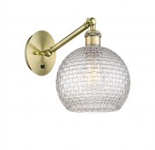 Innovations Lighting 317-1W-AB-G122C-8CL - Athens - 1 Light - 8 inch - Antique Brass - Adjustable Sconce