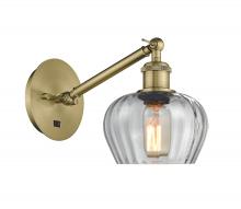 Innovations Lighting 317-1W-AB-G92 - Fenton - 1 Light - 7 inch - Antique Brass - Adjustable Sconce