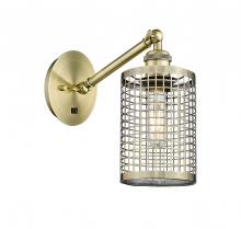 Innovations Lighting 317-1W-AB-M18-AB - Nestbrook - 1 Light - 5 inch - Antique Brass - Adjustable Sconce