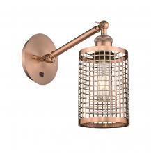 Innovations Lighting 317-1W-AC-M18-AC - Nestbrook - 1 Light - 5 inch - Antique Copper - Adjustable Sconce