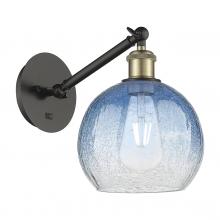 Innovations Lighting 317-1W-BAB-G483-8SB - Brookhaven Globe - 1 Light - 8 inch - Black Antique Brass - Sconce