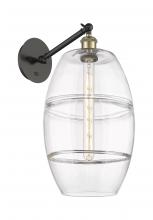 Innovations Lighting 317-1W-BAB-G557-10CL - Vaz - 1 Light - 10 inch - Black Antique Brass - Adjustable - Sconce