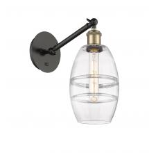 Innovations Lighting 317-1W-BAB-G557-6CL - Vaz - 1 Light - 6 inch - Black Antique Brass - Adjustable Sconce