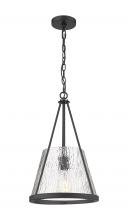 Innovations Lighting 383-1S-BK-G384B-12CL - Lux - 1 Light - 12 inch - Matte Black - Chain Hung - Mini Pendant