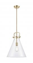 Innovations Lighting 410-1SL-CB-G411-14CL - Newton Cone - 1 Light - 14 inch - Champagne Bronze - Pendant