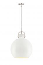 Innovations Lighting 410-1SL-PN-M410-16W - Newton Sphere - 1 Light - 16 inch - Polished Nickel - Pendant