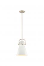 Innovations Lighting 410-1SS-SN-M411-8W - Newton Cone - 1 Light - 8 inch - Satin Nickel - Mini Pendant