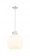 Innovations Lighting 410-3PL-PN-G410-14WH - Newton Sphere - 3 Light - 16 inch - Polished Nickel - Cord hung - Pendant