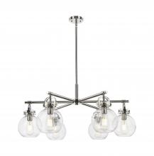 Innovations Lighting 410-6CR-PN-G410-7SDY - Newton Sphere - 6 Light - 26 inch - Polished Nickel - Chandelier
