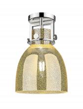 Innovations Lighting 411-1F-PN-G412-8ME - Newton Bell - 1 Light - 8 inch - Polished Nickel - Semi-Flush Mount