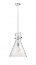 Innovations Lighting 411-1SL-PN-G411-14SDY - Newton Cone - 1 Light - 14 inch - Polished Nickel - Stem hung - Pendant
