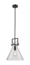 Innovations Lighting 411-1SM-BK-G411-12SDY - Newton Cone - 1 Light - 12 inch - Matte Black - Stem Hung - Mini Pendant