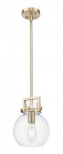 Innovations Lighting 411-1SS-CB-G410-8CL - Newton Sphere - 1 Light - 8 inch - Champagne Bronze - Mini Pendant