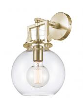 Innovations Lighting 411-1W-CB-G410-8CL - Newton Sphere - 1 Light - 8 inch - Champagne Bronze - Sconce