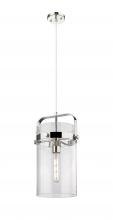 Innovations Lighting 413-1PM-PN-G413-1S-8SDY - Pilaster - 1 Light - 8 inch Glass - Polished Nickel - Pendant