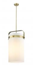 Innovations Lighting 413-4SL-BB-G413-4S-12WH - Pilaster - 4 Light - 12 inch - Brushed Brass - Pendant