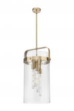 Innovations Lighting 413-4SL-CB-G413-4S-12CL - Pilaster - 4 Light - 12 inch - Champagne Bronze - Pendant