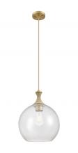 Innovations Lighting 415-1PR-BB-G124-12 - Astor - 1 Light - 12 inch - Brushed Brass - Cord hung - Mini Pendant