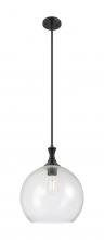 Innovations Lighting 415-1S-BK-G124-14 - Astor - 1 Light - 14 inch - Matte Black - Pendant