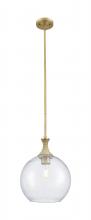 Innovations Lighting 415-1SR-BB-G124-12 - Astor - 1 Light - 12 inch - Brushed Brass - Mini Pendant