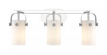 Innovations Lighting 423-3W-PC-G423-7WH - Pilaster - 3 Light - 24 inch - Polished Chrome - Bath Vanity Light