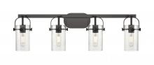 Innovations Lighting 423-4W-BK-G423-7SDY - Pilaster - 4 Light - 35 inch - Matte Black - Bath Vanity Light