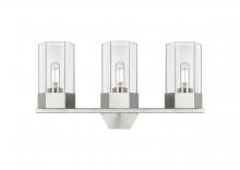 Innovations Lighting 427-3W-SN-G427-9CL - Claverack - 3 Light - 22 inch - Satin Nickel - Bath Vanity Light