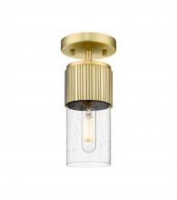 Innovations Lighting 428-1F-BB-G428-7SDY - Bolivar - 1 Light - 5 inch - Brushed Brass - Semi-Flush Mount