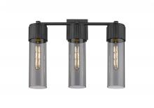 Innovations Lighting 428-3W-BK-G428-12SM - Bolivar - 3 Light - 21 inch - Matte Black - Bath Vanity Light