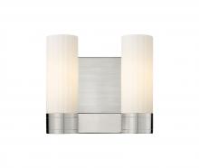 Innovations Lighting 429-2W-SN-G429-8WH - Empire - 2 Light - 11 inch - Satin Nickel - Bath Vanity Light