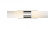 Innovations Lighting 429-2WL-SN-G429-8WH - Empire - 2 Light - 5 inch - Satin Nickel - Bath Vanity Light