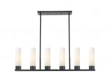 Innovations Lighting 429-6I-BK-G429-8WH - Empire - 6 Light - 44 inch - Matte Black - Linear Pendant
