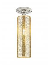 Innovations Lighting 434-1F-PN-G434-12ME - Crown Point - 1 Light - 5 inch - Polished Nickel - Flush Mount