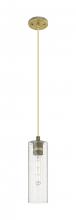 Innovations Lighting 434-1P-BB-G434-12SDY - Crown Point - 1 Light - 5 inch - Brushed Brass - Pendant