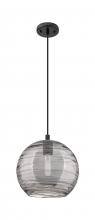 Innovations Lighting 434-1P-BK-G1213-10SM - Crown Point - 1 Light - 10 inch - Matte Black - Pendant