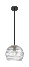Innovations Lighting 434-1P-BK-G1213-8CL - Crown Point - 1 Light - 8 inch - Matte Black - Pendant